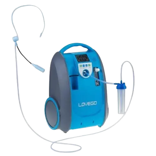Dual-Battery Portable Oxygen Concentrator (1L–5L/Min) With Chargers – Lovego Lg101 1