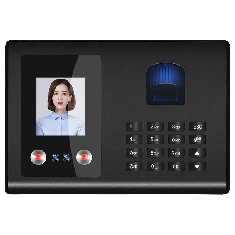 Dual-Biometric Attendance Terminal | Face + Fingerprint Time Clock For Workforce Management 1