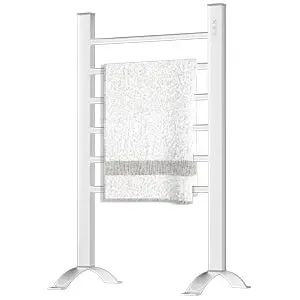 Dual-Mode Heated Towel Rack – Freestanding Or Wall-Mounted With Programmable Timer 1