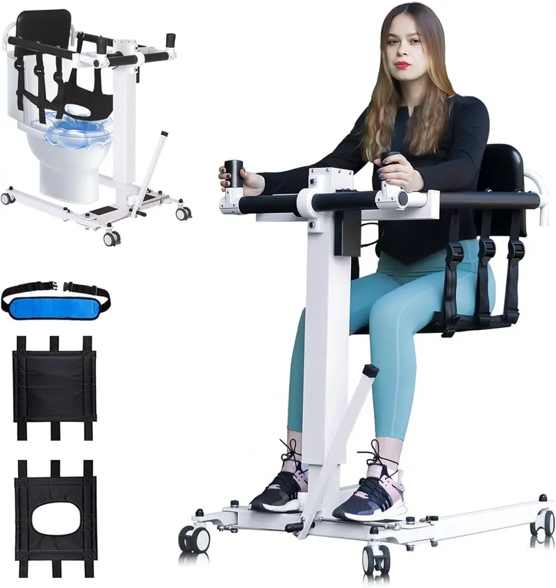 Electric Transfer Chair With Foldable Design – Portable Mobility Aid Featuring Bedside Commode & Shower Functionality | Model Mv44123 1