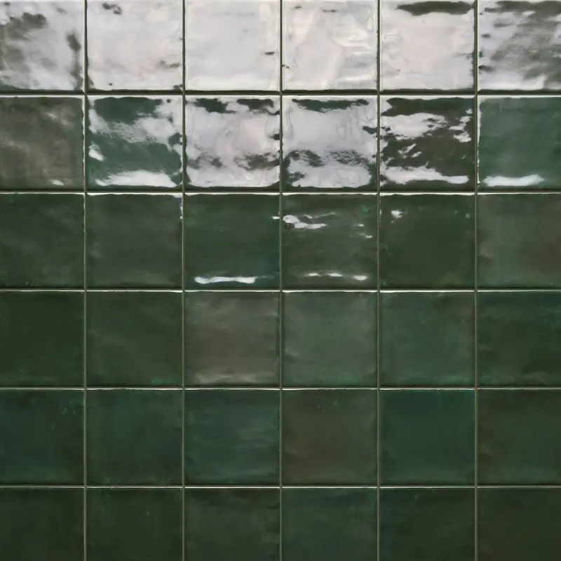 Emerald Green 4X4 Glossy Porcelain Tile – Charleston Series 1