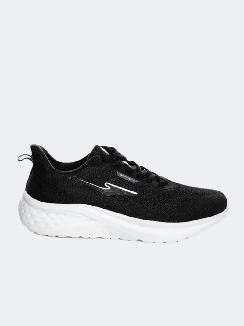 Erke Black And Silver Cushioned Running Shoes For Men 1