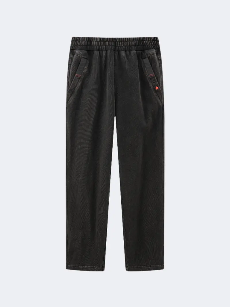 Erke Black Knitted Lifestyle Pants – Modern Cut 1