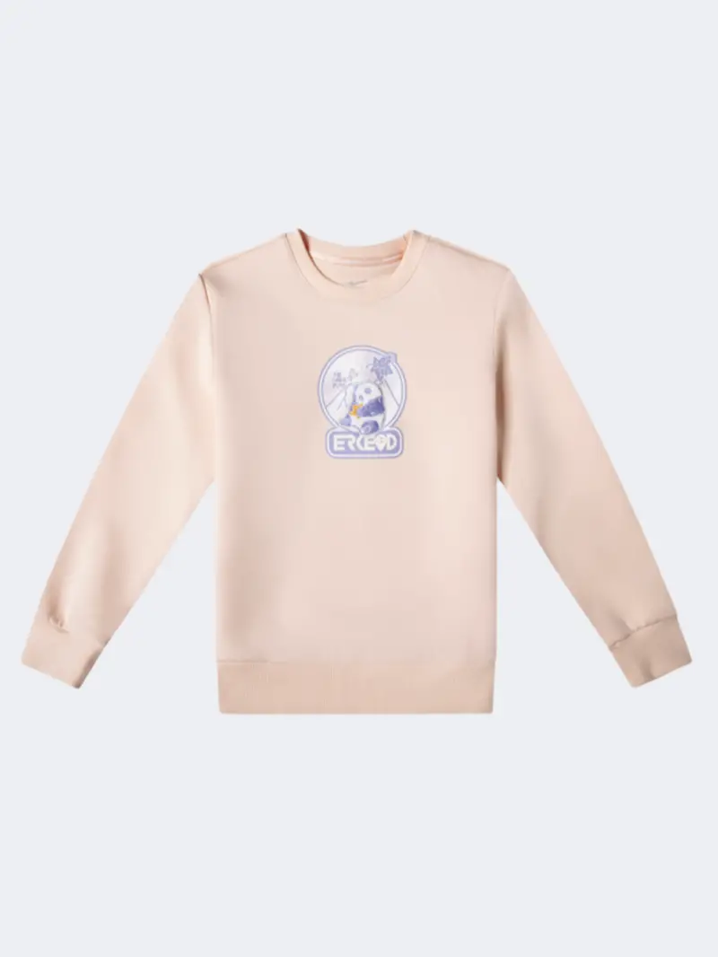 Erke Girls' Outdoor Pullover – Pale Apricot 1