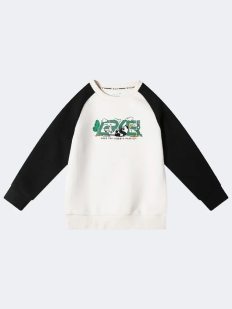 Erke Little Boys' Training Sweatshirt – Glacier White 1