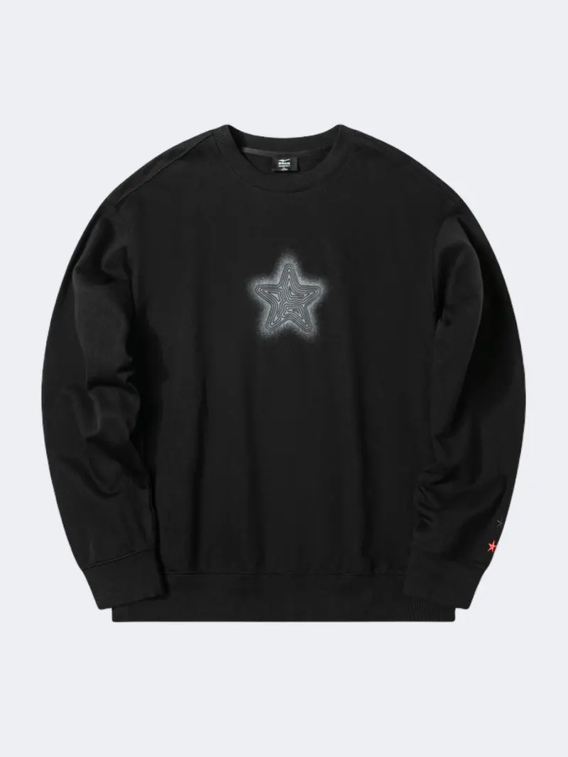 Erke Men'S Classic Black Lifestyle Sweatshirt 1