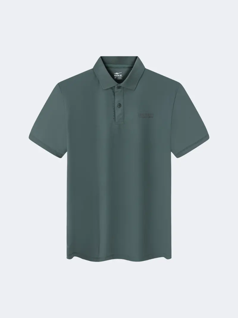 Erke Men'S Dark Green Tennis Polo Shirt 1