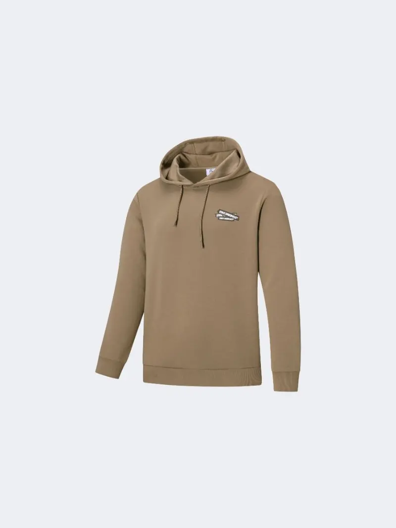 Erke Men'S Light Brown Lifestyle Hoodie 1