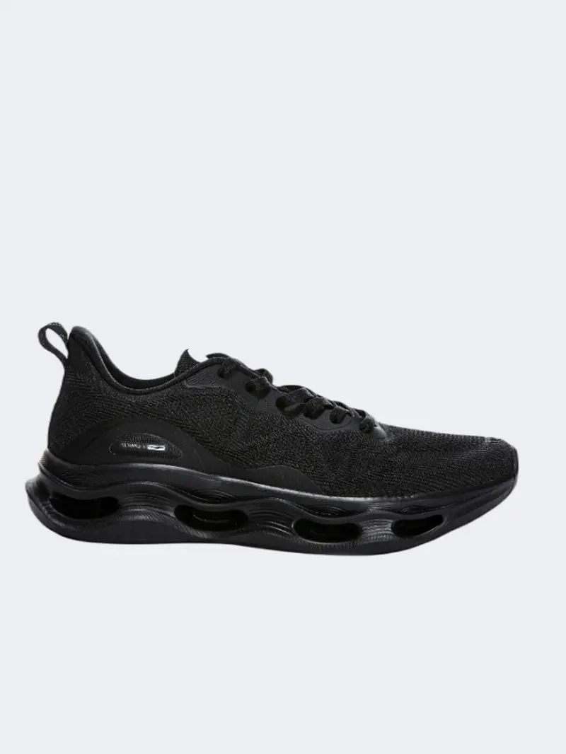 Erke Men'S Stability Running Shoes – Black And Metallic Silver 1