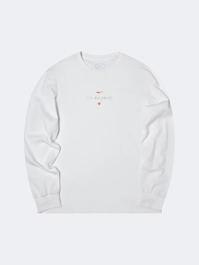Erke Men'S Training Pullover Sweatshirt In White 1