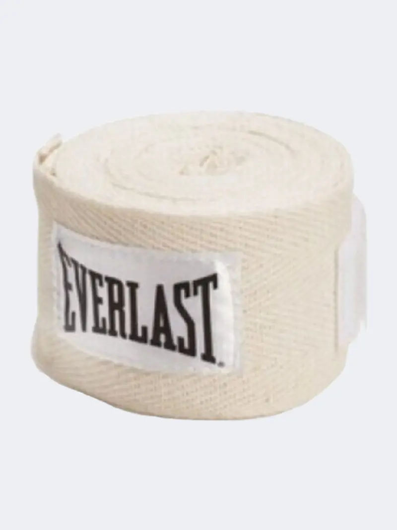 Everlast 120-Inch Boxing Hand Wraps – Natural Cotton Training Wrap Set 1