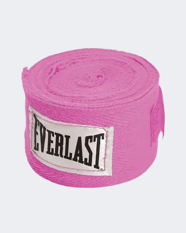 Everlast 120-Inch Cotton Hand Wraps – Pink, Boxing Support 1