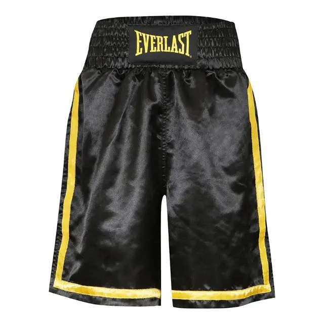 Everlast Competition Boxing Shorts For Men – Black And Gold 1
