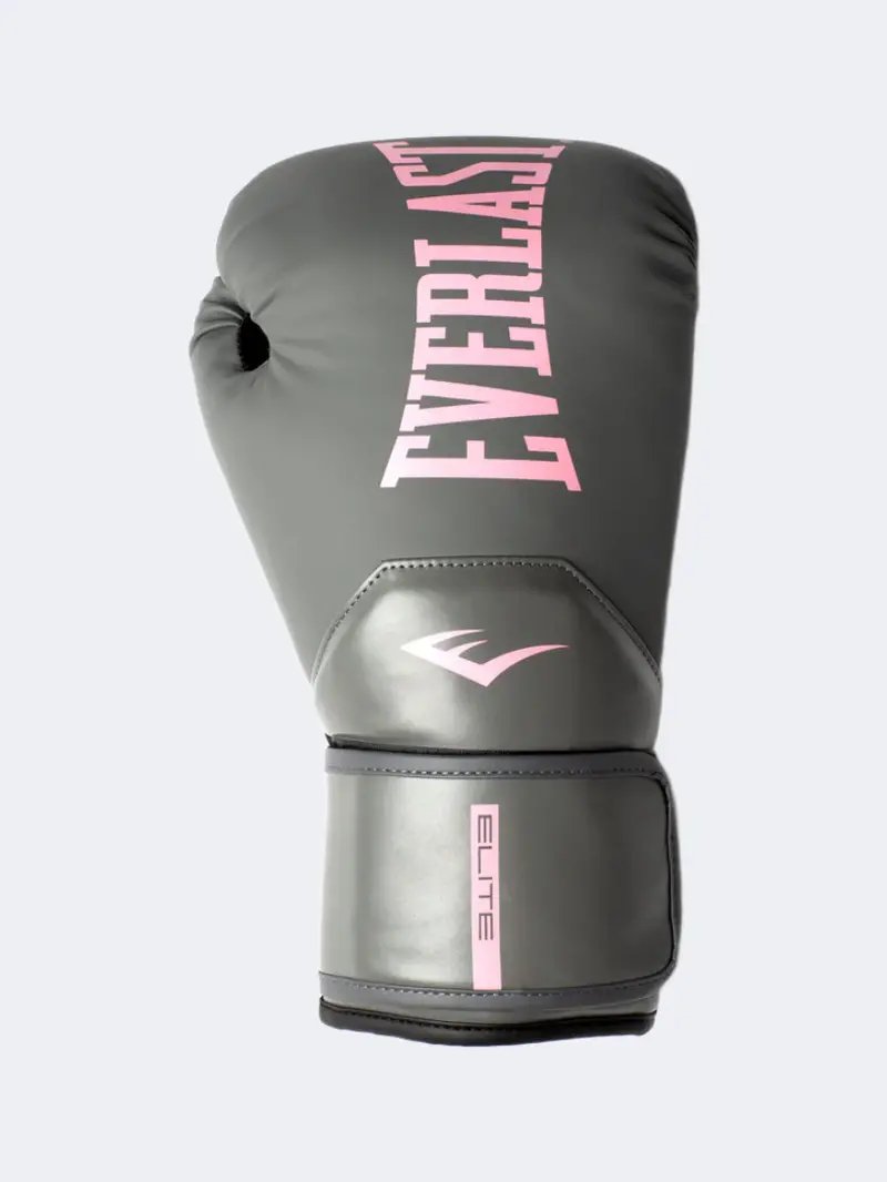 Everlast Elite 2 Women'S Boxing Gloves – Grey & Pink Accents 1