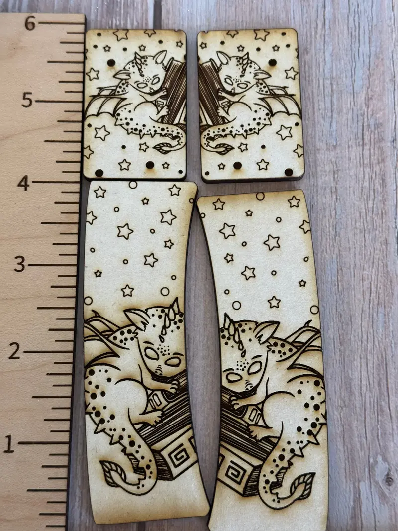 Fantasy Dragon And Stacked Books Hair Claw Clip 1