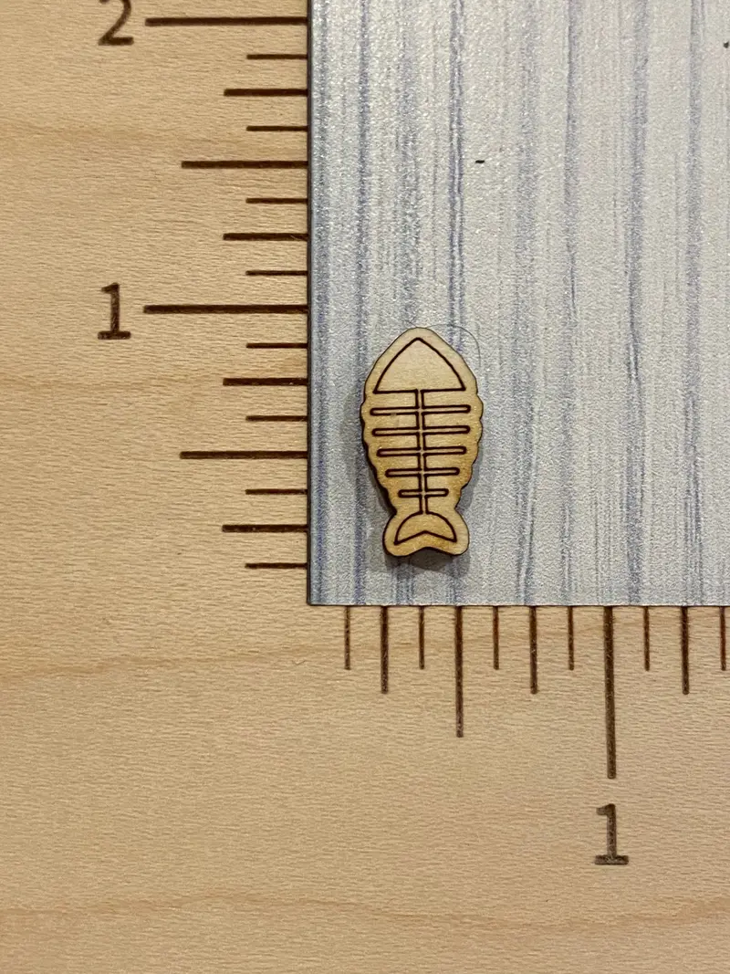 Fishbone-Shaped Stud Earring 1
