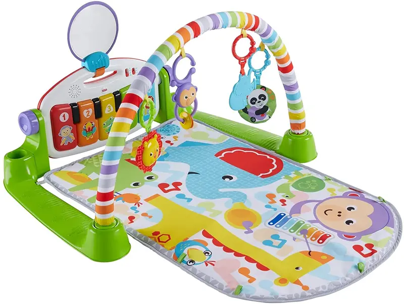 Fisher-Price Kick & Play Piano Gym – Gender-Neutral Interactive Infant Activity Gym In Green 1