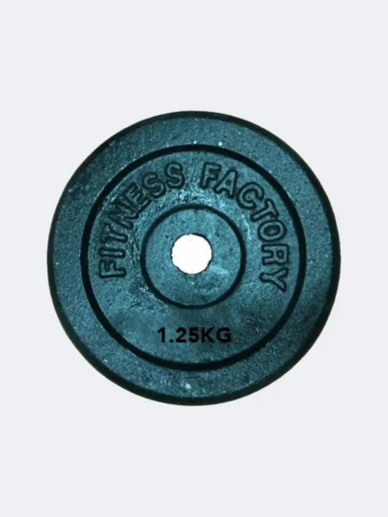 Fitness Factory 1.25Kg Painted Mini Dumbbell – Lightweight Black Weight 1
