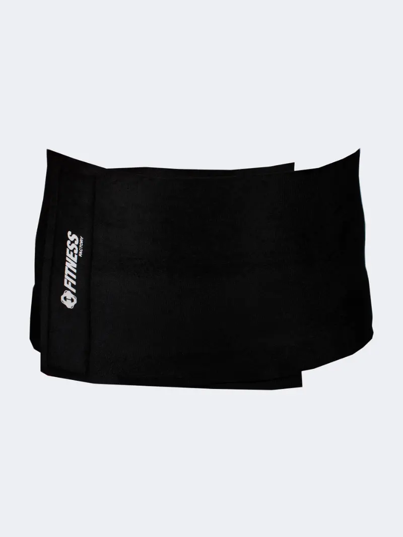 Fitness Factory Neoprene Waist Trimmer – 100 Cm X 20 Cm, Black 1