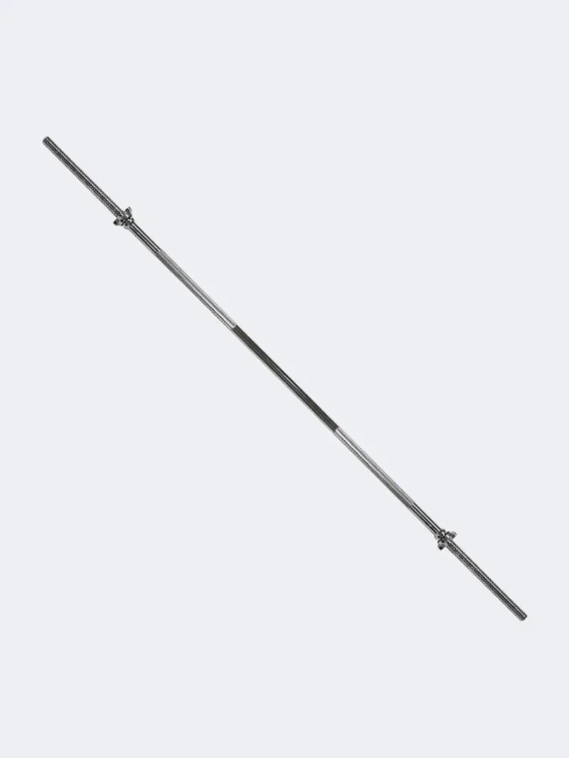 Fitness Factory Threaded 25 Mm Olympic Bar – Silver Weightlifting Bar 1