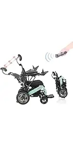Foldable Electric Wheelchair For Adults – Lightweight, 30-Mile Range, 500W Motorized Mobility Chair 1