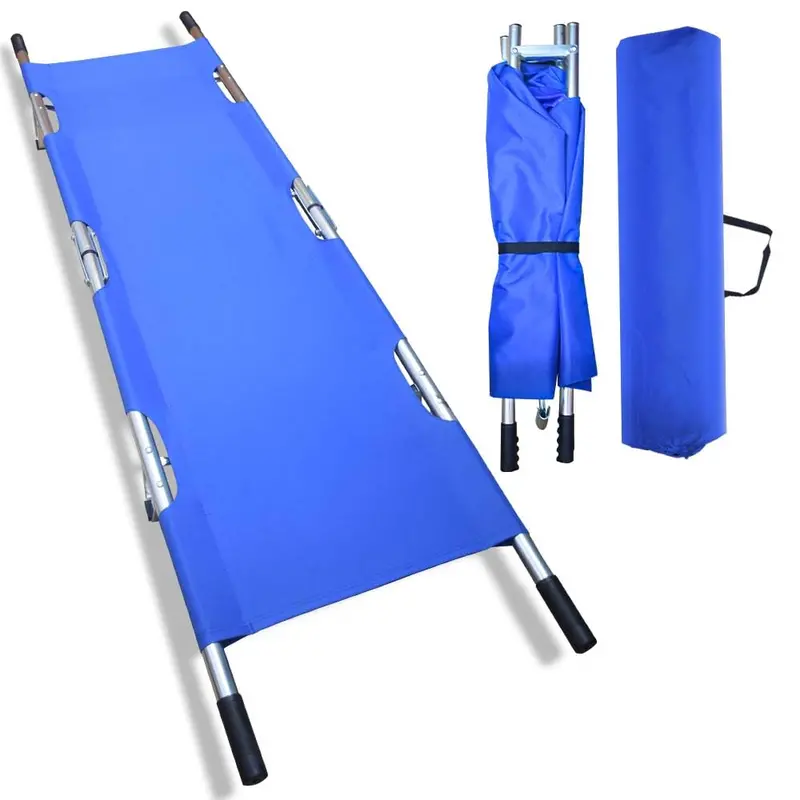 Foldable Emergency Stretcher: Durable, Lightweight Transport Solution With Reinforced Handles & Carry Case 1