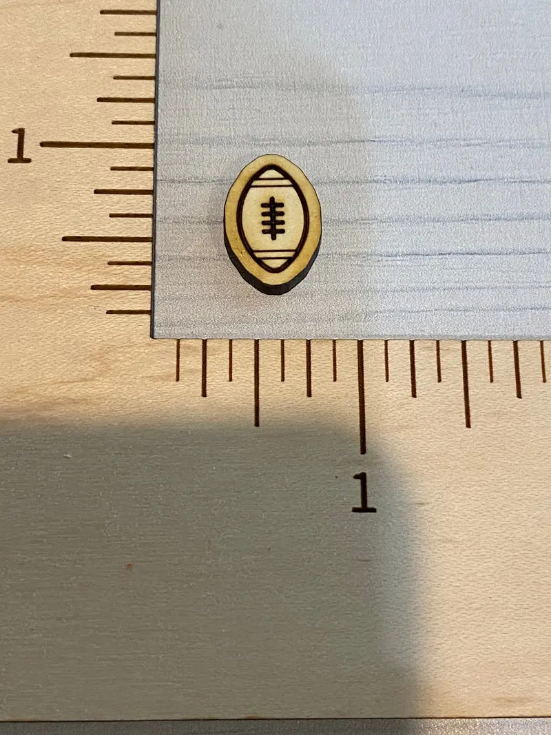 Football-Inspired Stud Earring Blank 1