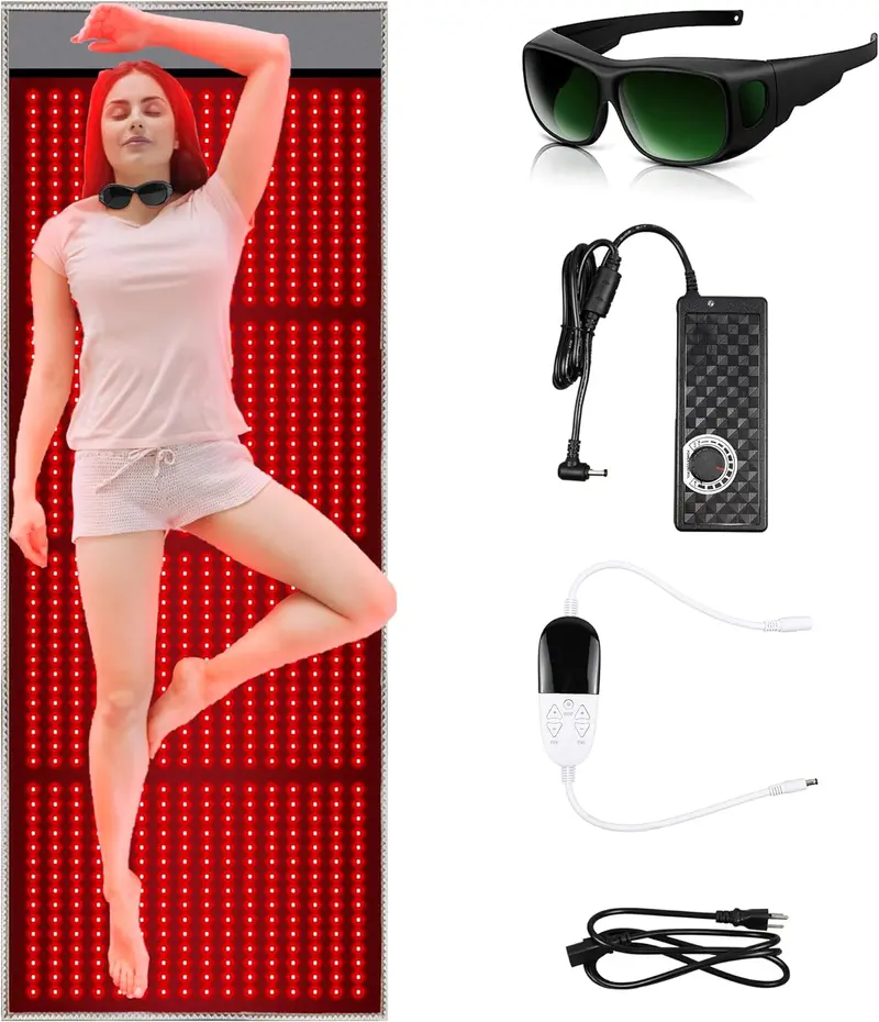 Full-Body Red Light Therapy Mat – 960-Led Panel (660Nm + 850Nm) For At-Home Pain Management & Wellness 1