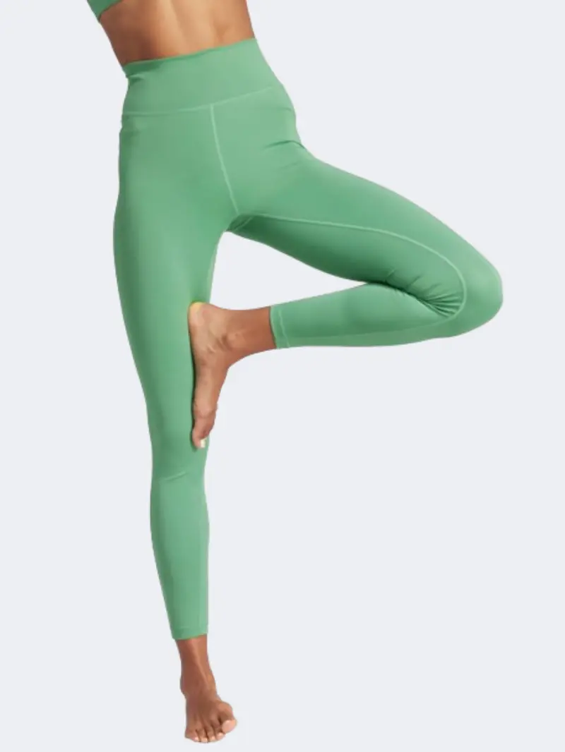 Gently Used Adidas All Me Essentials Women'S Training Tights – Preloved Green 1
