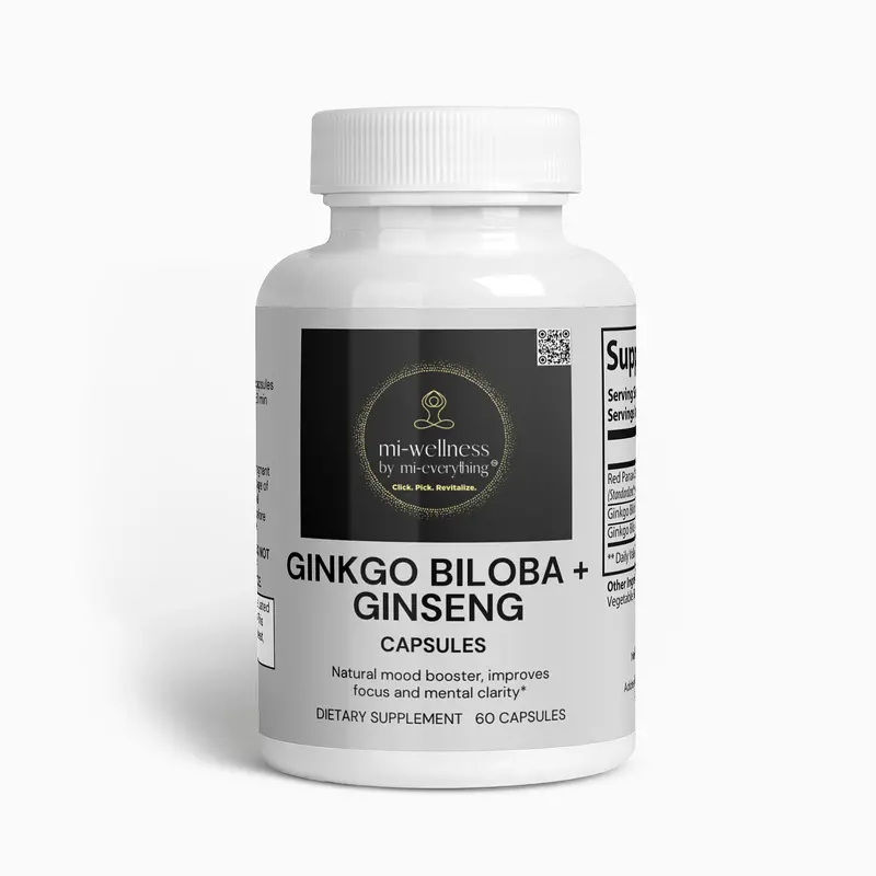Ginkgo Biloba & Ginseng Dual-Action Cognitive Support Formula 1