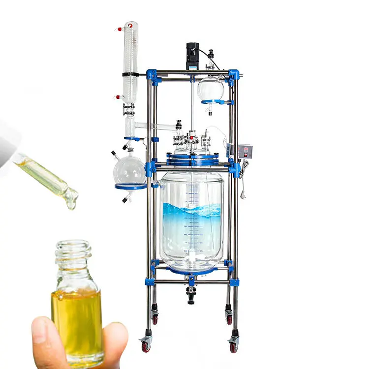 Glass Jacketed Reactor System – Distillation Setup Ranging From 1L To 200L Capacity 1