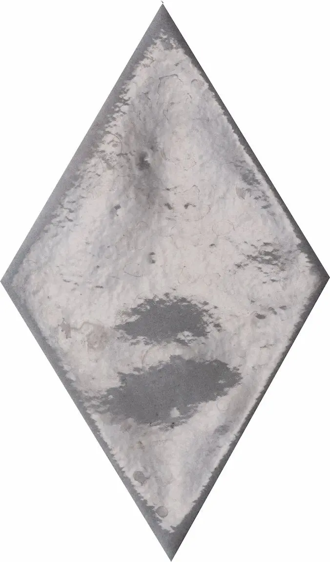 Glossy Grigio Washed Porcelain Rhomboid Tile 1