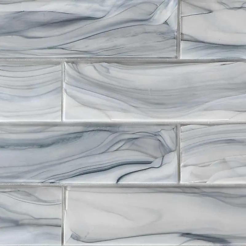Glossy Lake Liquified Glass Subway Tile – 3X12 Inches 1