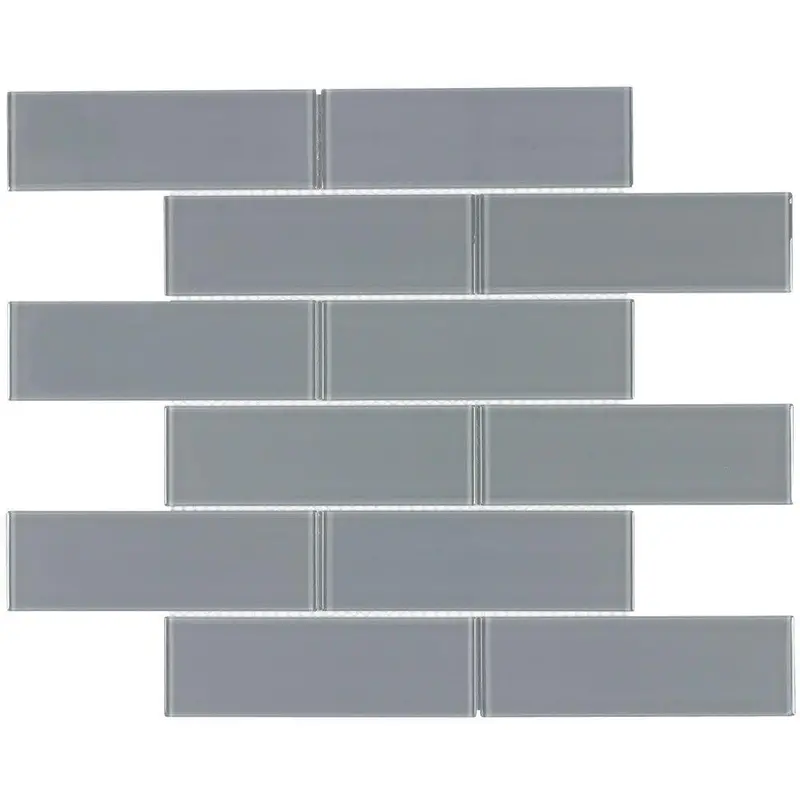 Grey Metropole Glass Subway Tile – 2 In X 6 In 1