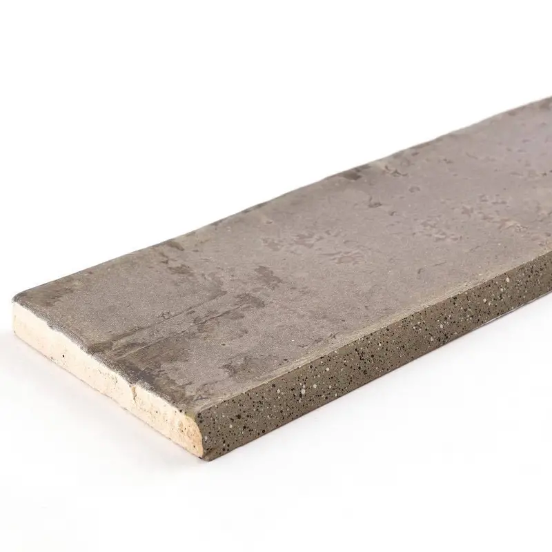 Grey Vintage Subway Tile With Bullnose Edge (3X12 In) 1