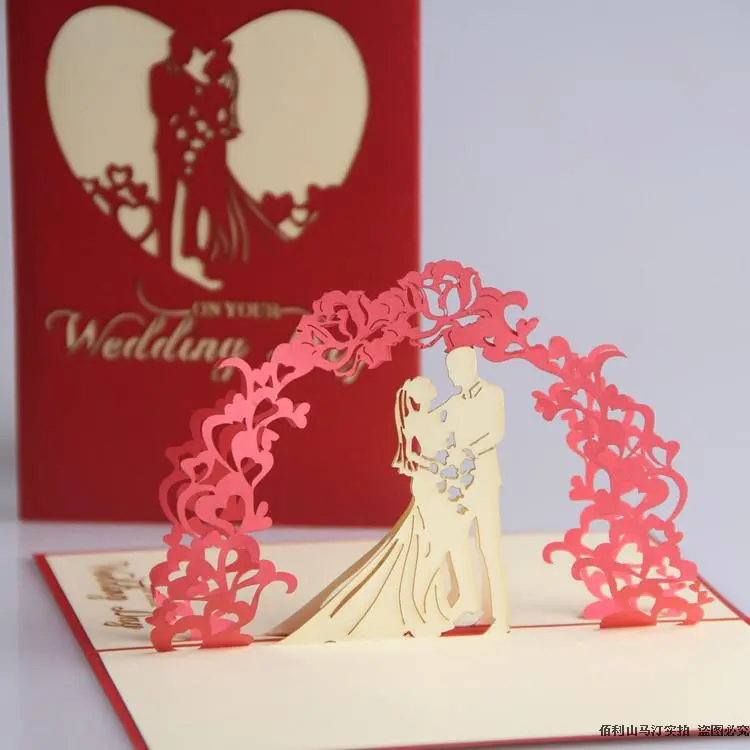 Handcrafted 3D Paper-Cut Greeting Card – Intricate Layered Engraving Art 1