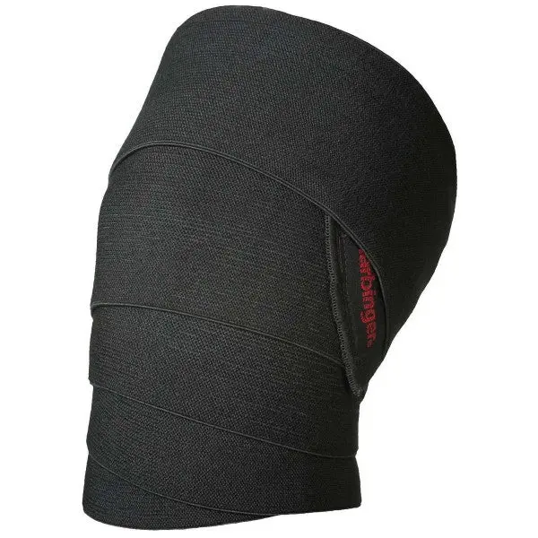 Harbinger Power Knee Wraps – 72-Inch Support Bandage For Strength Training – Black 1