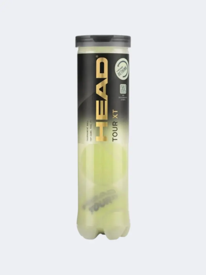 Head 4B Tour Xt Tennis Balls – 4-Pack, Tournament-Grade Yellow 1