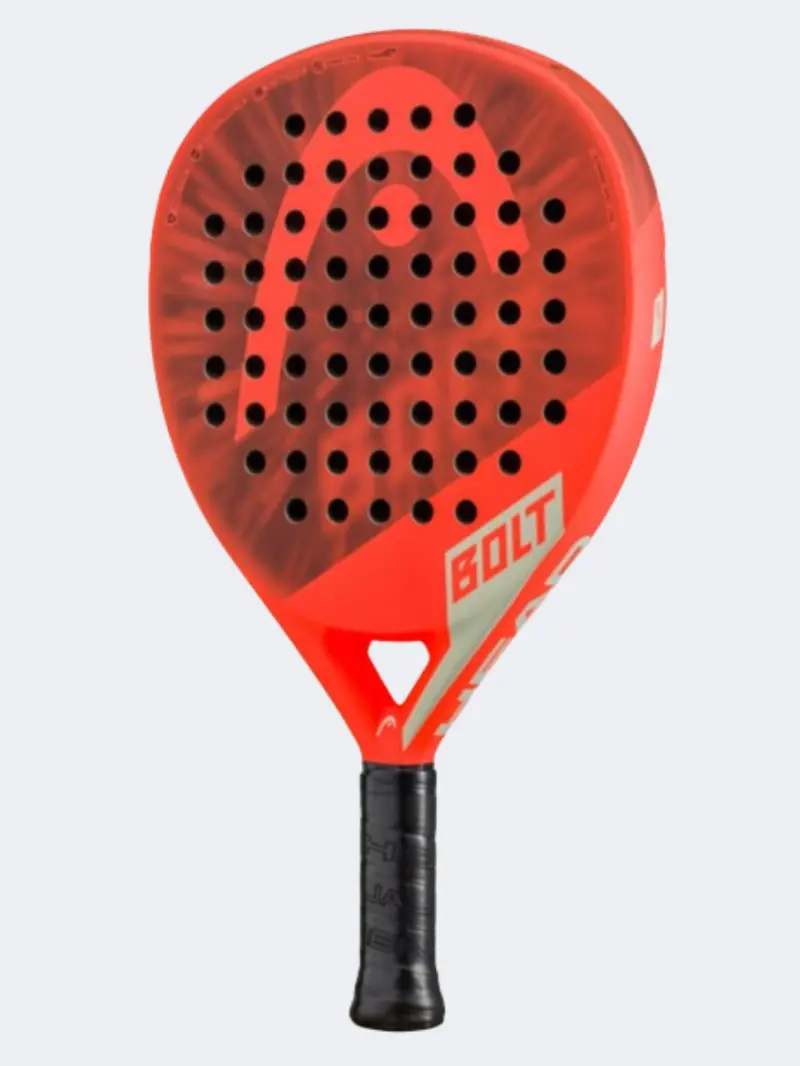 Head Bolt Padel Racket – Coral, Burgundy & Black Design 1