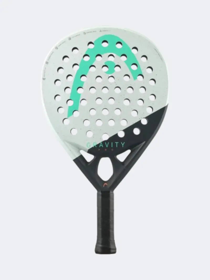 Head Gravity Pro 2024 Padel Racket – White, Black & Teal 1