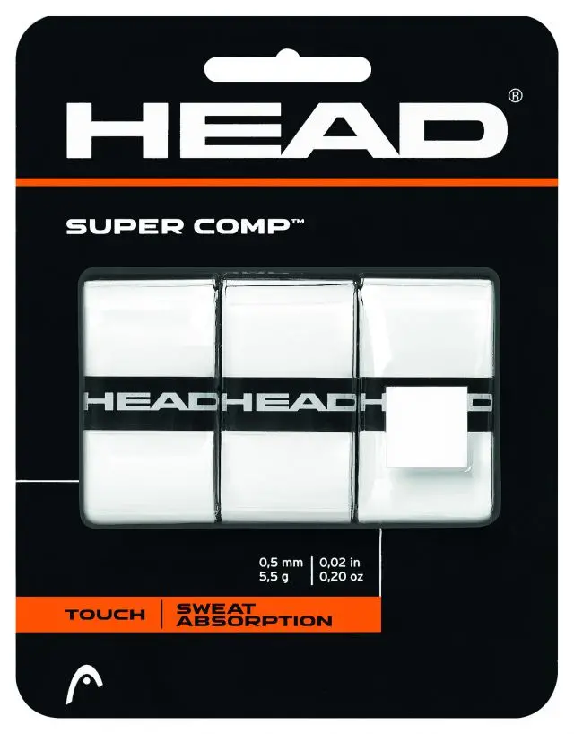 Head Super Comp Tennis Overgrip – White 1