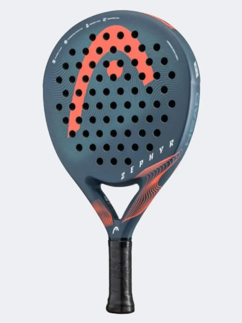 Head Zephyr Adult Padel Racket – Navy & Orange 1