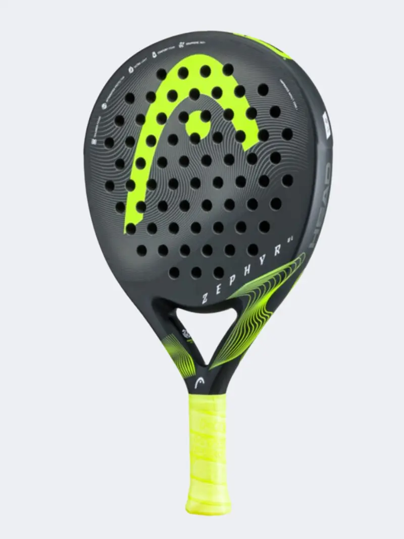 Head Zephyr Ul 2023 Padel Racket – Bold Black And Yellow Scheme 1