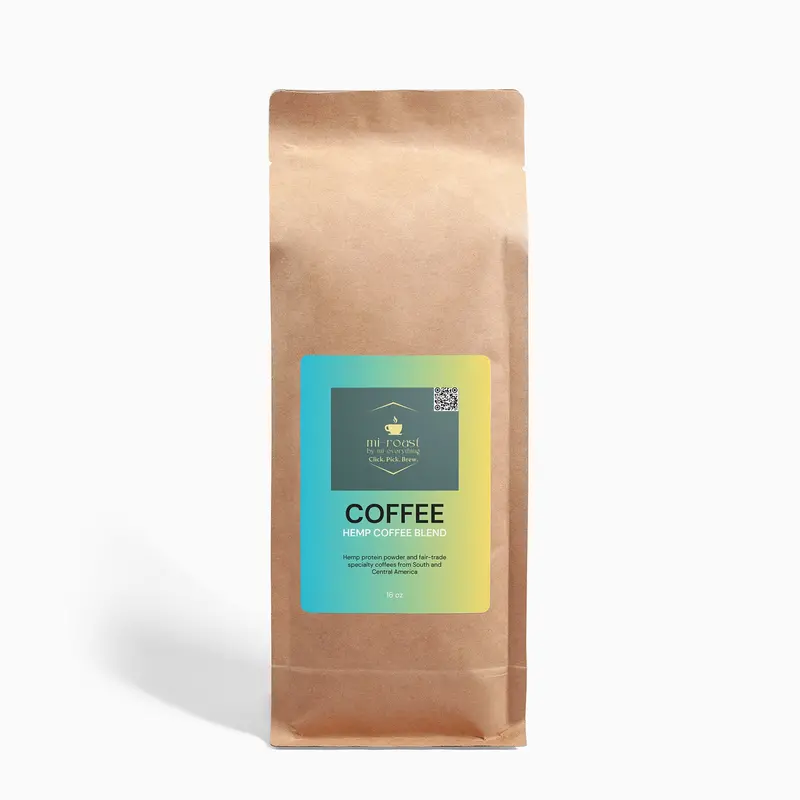 Hemp-Infused Medium Roast Coffee – 16Oz Bag 1