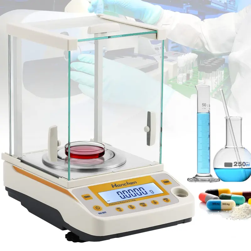High-Precision Analytical Balance – 0.1Mg Readability, 220G Capacity With Draft Shield 1