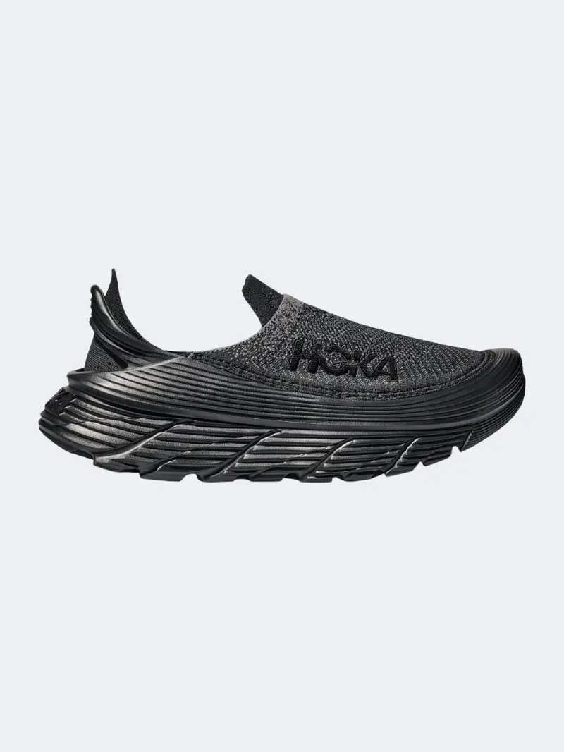 Hoka Restore Tc Unisex Trail Hiking Sneakers – Matte Black 1