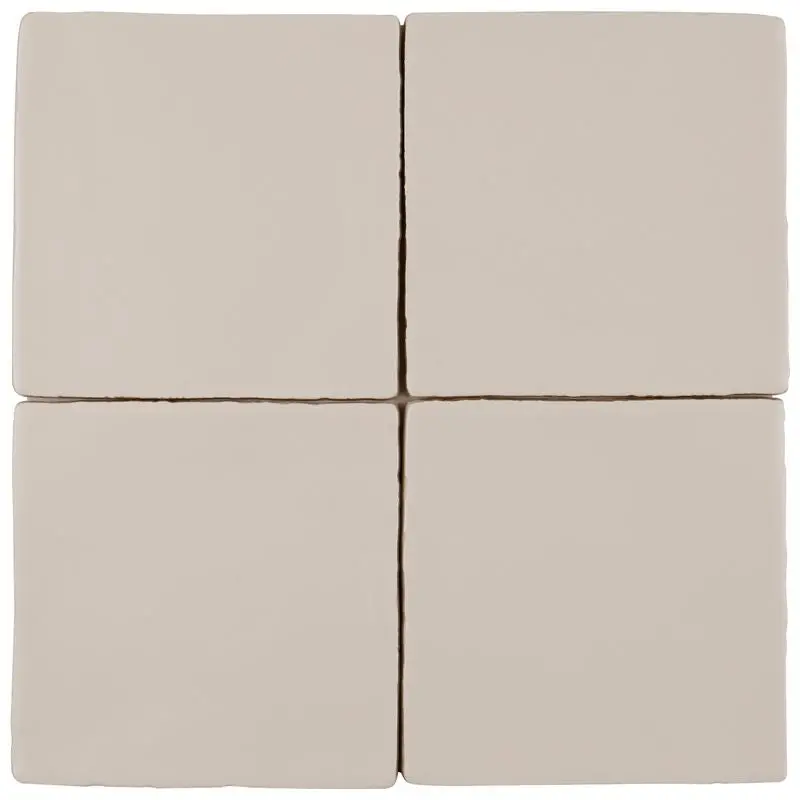 Honey Tan Satin Ceramic Field Tile 5X5 In. Wall And Floor 1