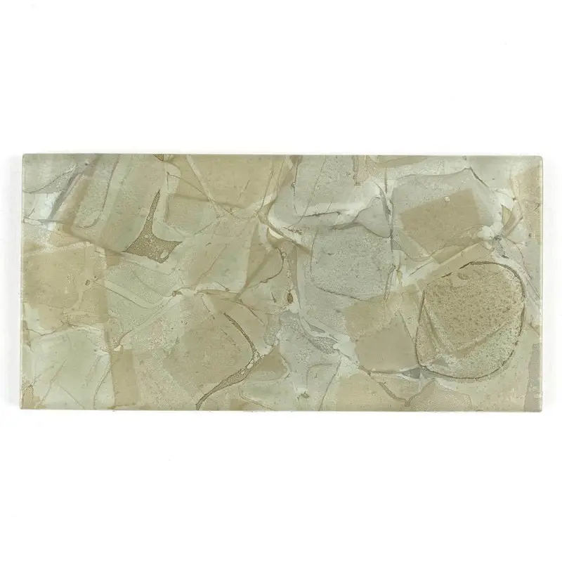 Honey-Tinted Liquid Glass Subway Tile (3X6 In) 1