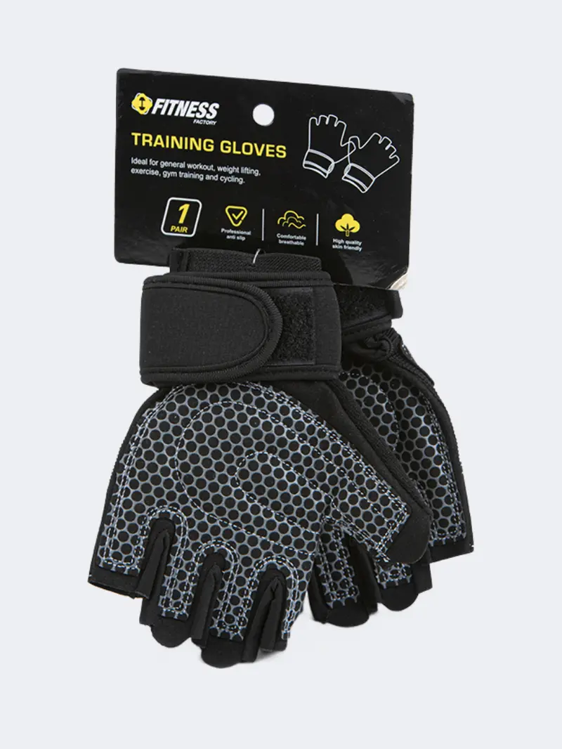 Irm-Fitness Factory Wrist-Support Training Gloves – Black 1