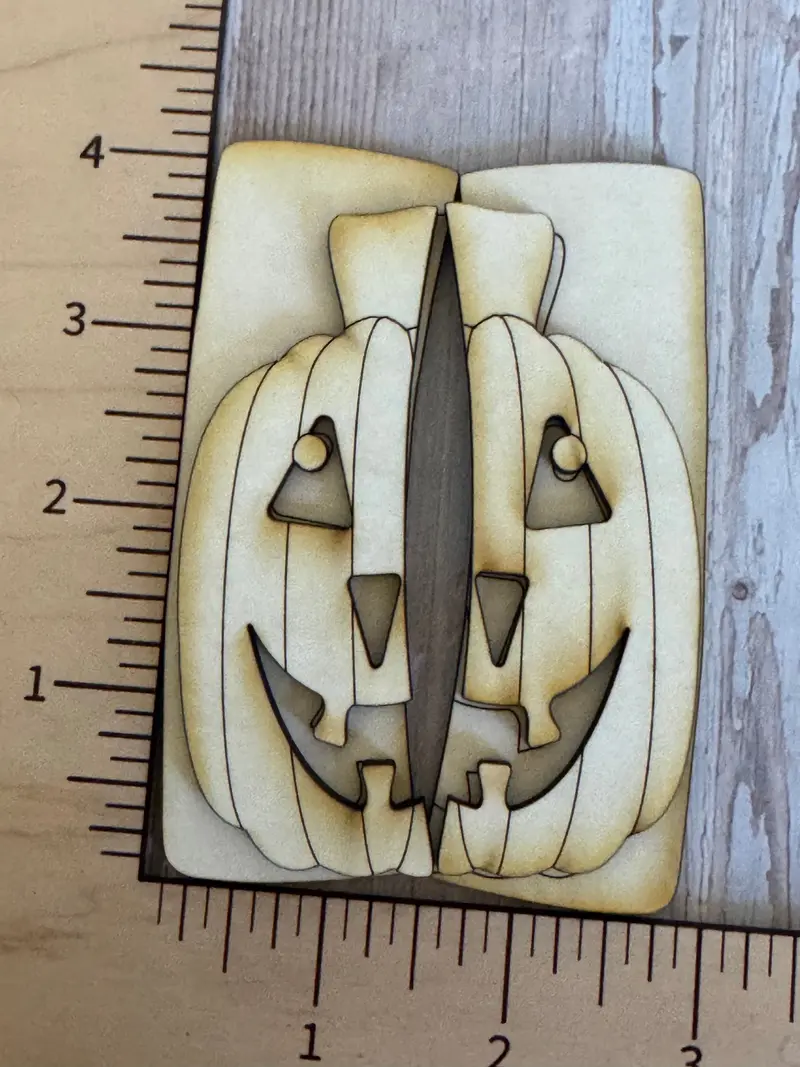 Jack-O'-Lantern Halloween Hair Claw Clip – Two-Tier 1